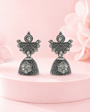 Fancy Stylish Oxidized Jhumka Earrings | Traditional Partywear Kundan Jhumki