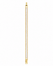 Fancy Stylish Baguette Stone Tennis Bracelet / Partywear Gold Bracelet