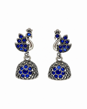 Fancy Peacock Oxidized Blue Jhumka | New Stylish Earrings for Women | Trending Partywear Jhumki