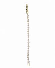 Stylish American Diamond Gold Bracelet | Fancy Partywear Stone Bracelet