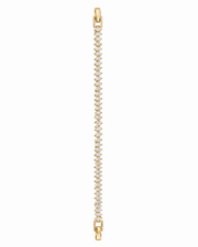 Fancy Stylish Marquise American Diamond Bracelet - Gold Plated Partywear Bracelet for Women