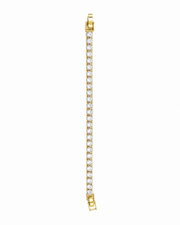 Fancy Golden American Diamond Partywear Bracelet / Tennis Bracelet for Women